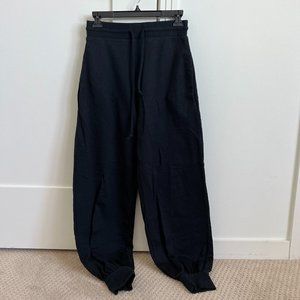 Free People Black Oversized Joggers